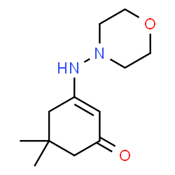 ChemSpider 2D Image | 5,5-Dimethyl-3-(morpholin-4-ylamino)-cyclohex-2-enone | C12H20N2O2