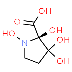 ChemSpider 2D Image | 1,2,3,3-Tetrahydroxy-L-proline | C5H9NO6