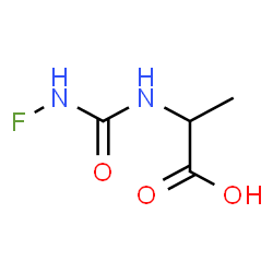 ChemSpider 2D Image | N-(Fluorocarbamoyl)alanine | C4H7FN2O3