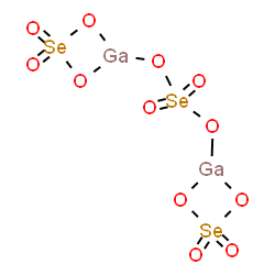 ChemSpider 2D Image | [mu-Selenato(2-)-kappaO:kappaO']{bis[selenato(2-)-kappa~2~O,O']}digallium | Ga2O12Se3