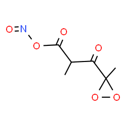 ChemSpider 2D Image | 2-Methyl-3-(3-methyl-3-dioxiranyl)-3-oxopropanoyl nitrite | C6H7NO6