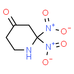ChemSpider 2D Image | 2,2-Dinitro-4-piperidinone | C5H7N3O5