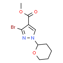 ChemSpider 2D Image | methyl 3-bromo-1-(oxan-2-yl)-1h-pyrazole-4-carboxylate | C10H13BrN2O3
