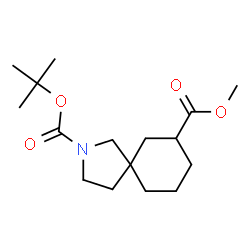 ChemSpider 2D Image | 7-Methyl 2-(2-methyl-2-propanyl) 2-azaspiro[4.5]decane-2,7-dicarboxylate | C16H27NO4