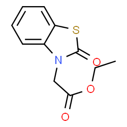 ChemSpider 2D Image | Ethyl (2-oxo-1,3-benzothiazol-3(2H)-yl)acetate | C11H11NO3S