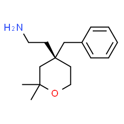 ChemSpider 2D Image | 2-[(4S)-4-Benzyl-2,2-dimethyltetrahydro-2H-pyran-4-yl]ethanamine | C16H25NO