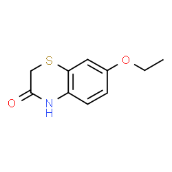 ChemSpider 2D Image | 7-Ethoxy-2H-1,4-benzothiazin-3(4H)-one | C10H11NO2S