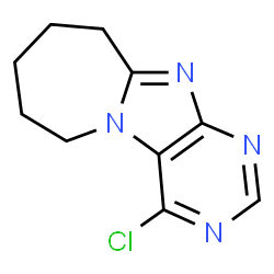 ChemSpider 2D Image | 4-Chloro-7,8,9,10-tetrahydro-6H-azepino[2,1-f]purine | C10H11ClN4