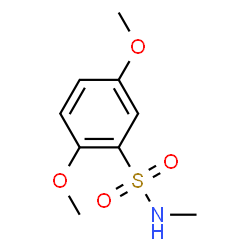 ChemSpider 2D Image | 2,5-Dimethoxy-N-methylbenzenesulfonamide | C9H13NO4S
