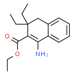 ChemSpider 2D Image | ethyl 1-amino-3,3-diethyl-4H-naphthalene-2-carboxylate | C17H23NO2