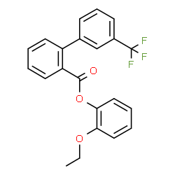 ChemSpider 2D Image | 2-Ethoxyphenyl 3'-(trifluoromethyl)-2-biphenylcarboxylate | C22H17F3O3