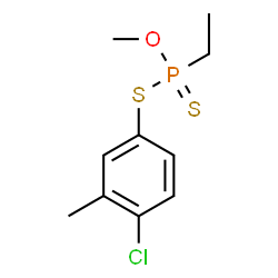 ChemSpider 2D Image | S-(4-Chloro-3-methylphenyl) O-methyl ethylphosphonodithioate | C10H14ClOPS2