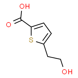 ChemSpider 2D Image | 5-(2-Hydroxyethyl)-2-thiophenecarboxylic acid | C7H8O3S