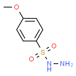 ChemSpider 2D Image | 4-Methoxybenzenesulfonohydrazide | C7H10N2O3S