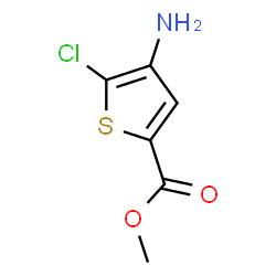 ChemSpider 2D Image | Methyl 4-amino-5-chloro-2-thiophenecarboxylate | C6H6ClNO2S