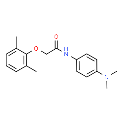 ChemSpider 2D Image | N-[4-(Dimethylamino)phenyl]-2-(2,6-dimethylphenoxy)acetamide | C18H22N2O2