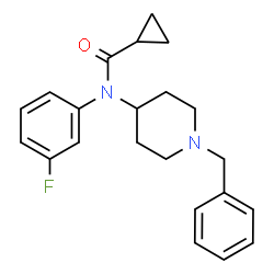 ChemSpider 2D Image | N-(1-Benzyl-4-piperidinyl)-N-(3-fluorophenyl)cyclopropanecarboxamide | C22H25FN2O