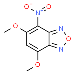 ChemSpider 2D Image | 5,7-Dimethoxy-4-nitro-2,1,3-benzoxadiazole | C8H7N3O5