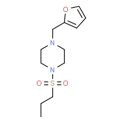 ChemSpider 2D Image | 1-(2-Furylmethyl)-4-(propylsulfonyl)piperazine | C12H20N2O3S