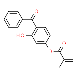 ChemSpider 2D Image | 4-Benzoyl-3-hydroxyphenyl methacrylate | C17H14O4