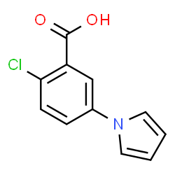 ChemSpider 2D Image | 2-Chloro-5-pyrrol-1-yl-benzoic acid | C11H8ClNO2