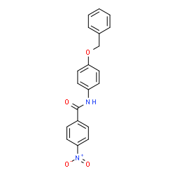 ChemSpider 2D Image | N-[4-(Benzyloxy)phenyl]-4-nitrobenzamide | C20H16N2O4