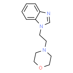 ChemSpider 2D Image | 1-[2-(4-Morpholinyl)ethyl]-1H-benzimidazole | C13H17N3O