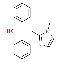 ChemSpider 2D Image | 2-(1-Methyl-1H-imidazol-2-yl)-1,1-diphenylethanol | C18H18N2O