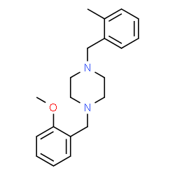 ChemSpider 2D Image | 1-(2-Methoxybenzyl)-4-(2-methylbenzyl)piperazine | C20H26N2O