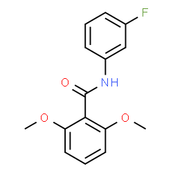ChemSpider 2D Image | N-(3-Fluorophenyl)-2,6-dimethoxybenzamide | C15H14FNO3