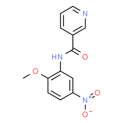 ChemSpider 2D Image | N-(2-Methoxy-5-nitrophenyl)nicotinamide | C13H11N3O4