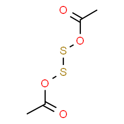 ChemSpider 2D Image | 1-[(Acetoxydisulfanyl)oxy]-1-oxoethane | C4H6O4S2