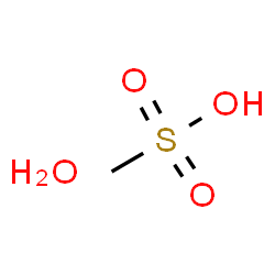 ChemSpider 2D Image | Methanesulfonic acid hydrate (1:1) | CH6O4S