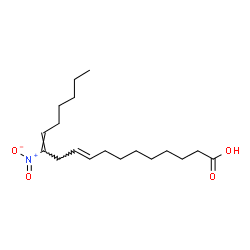 ChemSpider 2D Image | (9E,12E)-12-Nitro-9,12-octadecadienoic acid | C18H31NO4
