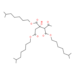 ChemSpider 2D Image | 1,5-Bis(6-methylheptyl) 2-acetyl-2,4-dideoxy-3-C-{[(6-methylheptyl)oxy]carbonyl}pentarate | C32H58O8