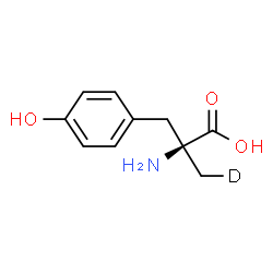ChemSpider 2D Image | alpha-(~2~H_1_)Methyl-L-tyrosine | C10H12DNO3