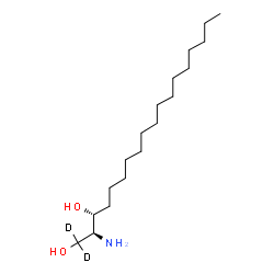 ChemSpider 2D Image | (2S,3R)-2-Amino-1,3-(1,1-~2~H_2_)octadecanediol | C18H37D2NO2