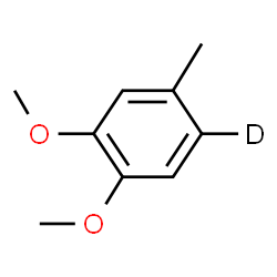 ChemSpider 2D Image | 1,2-Dimethoxy-4-methyl(5-~2~H)benzene | C9H11DO2