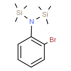 ChemSpider 2D Image | N-(2-Bromophenyl)-1,1,1-trimethyl-N-(trimethylsilyl)silanamine | C12H22BrNSi2
