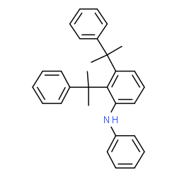 ChemSpider 2D Image | N-Phenyl-2,3-bis(2-phenyl-2-propanyl)aniline | C30H31N