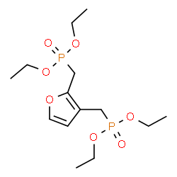 ChemSpider 2D Image | Tetraethyl [2,3-furandiylbis(methylene)]bis(phosphonate) | C14H26O7P2