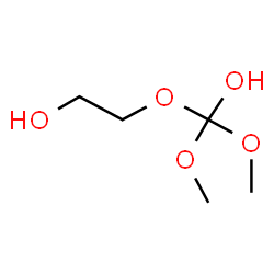 ChemSpider 2D Image | 2-[Hydroxy(dimethoxy)methoxy]ethanol | C5H12O5