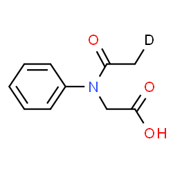 ChemSpider 2D Image | N-(2-~2~H_1_)Ethanoyl-N-phenylglycine | C10H10DNO3