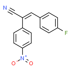 ChemSpider 2D Image | (2E)-3-(4-Fluorophenyl)-2-(4-nitrophenyl)acrylonitrile | C15H9FN2O2
