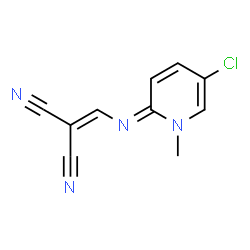 ChemSpider 2D Image | 2-[(5-Chloro-1-methyl-1H-pyridin-2-ylideneamino)-methylene]-malononitrile | C10H7ClN4