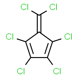 ChemSpider 2D Image | hexachlorofulvene | C6Cl6