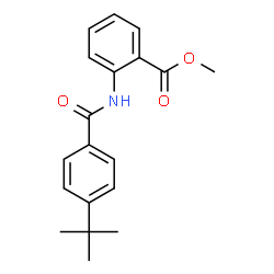 ChemSpider 2D Image | methyl 2-[(4-tert-butylbenzoyl)amino]benzoate | C19H21NO3