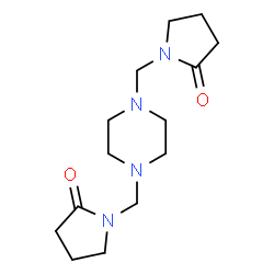 ChemSpider 2D Image | 1,1'-[1,4-Piperazinediylbis(methylene)]di(2-pyrrolidinone) | C14H24N4O2