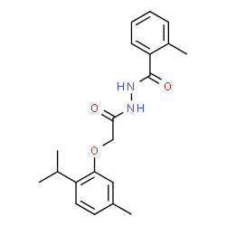 ChemSpider 2D Image | N'-[(2-Isopropyl-5-methylphenoxy)acetyl]-2-methylbenzohydrazide | C20H24N2O3