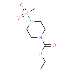ChemSpider 2D Image | Ethyl 4-(methylsulfonyl)-1-piperazinecarboxylate | C8H16N2O4S